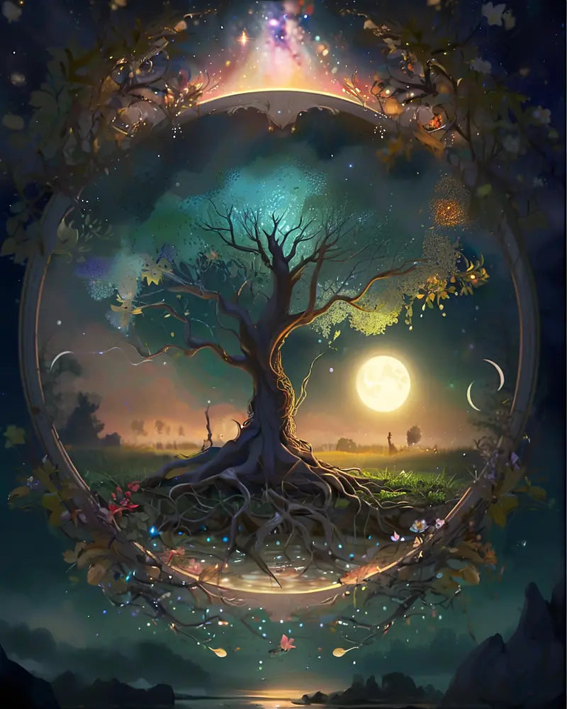 Mystic Tree Globe - Paint by Numbers Kit
