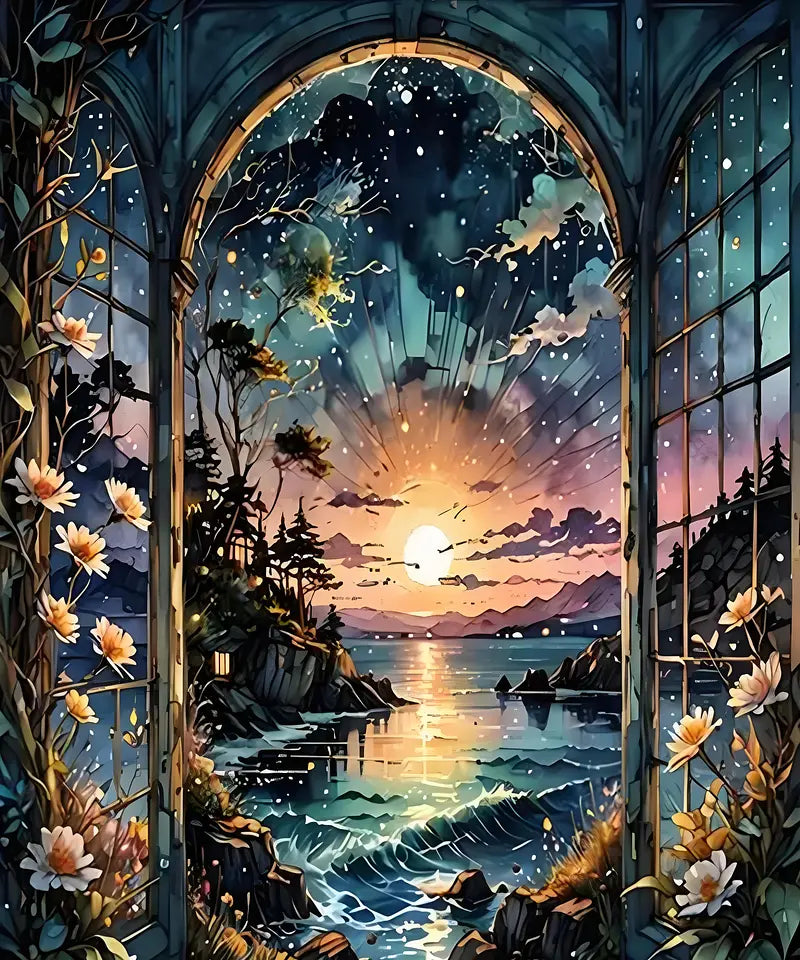 Sunset Gateway - Paint by Numbers Kit