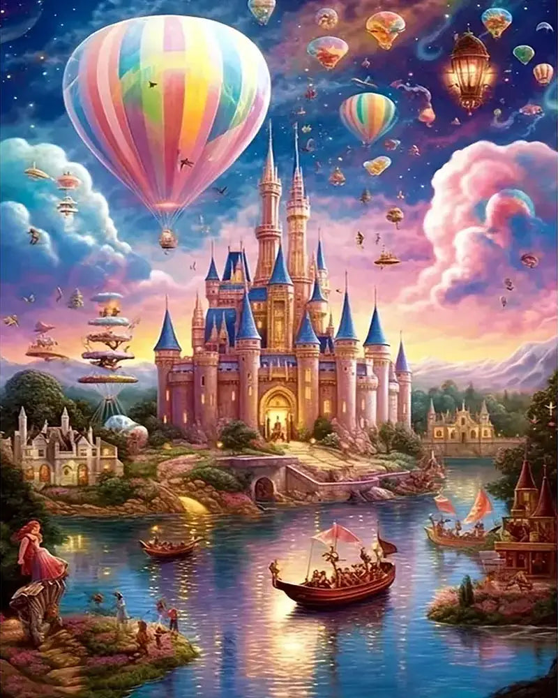 Fantasy Castle Kingdom - Paint by Numbers Kit