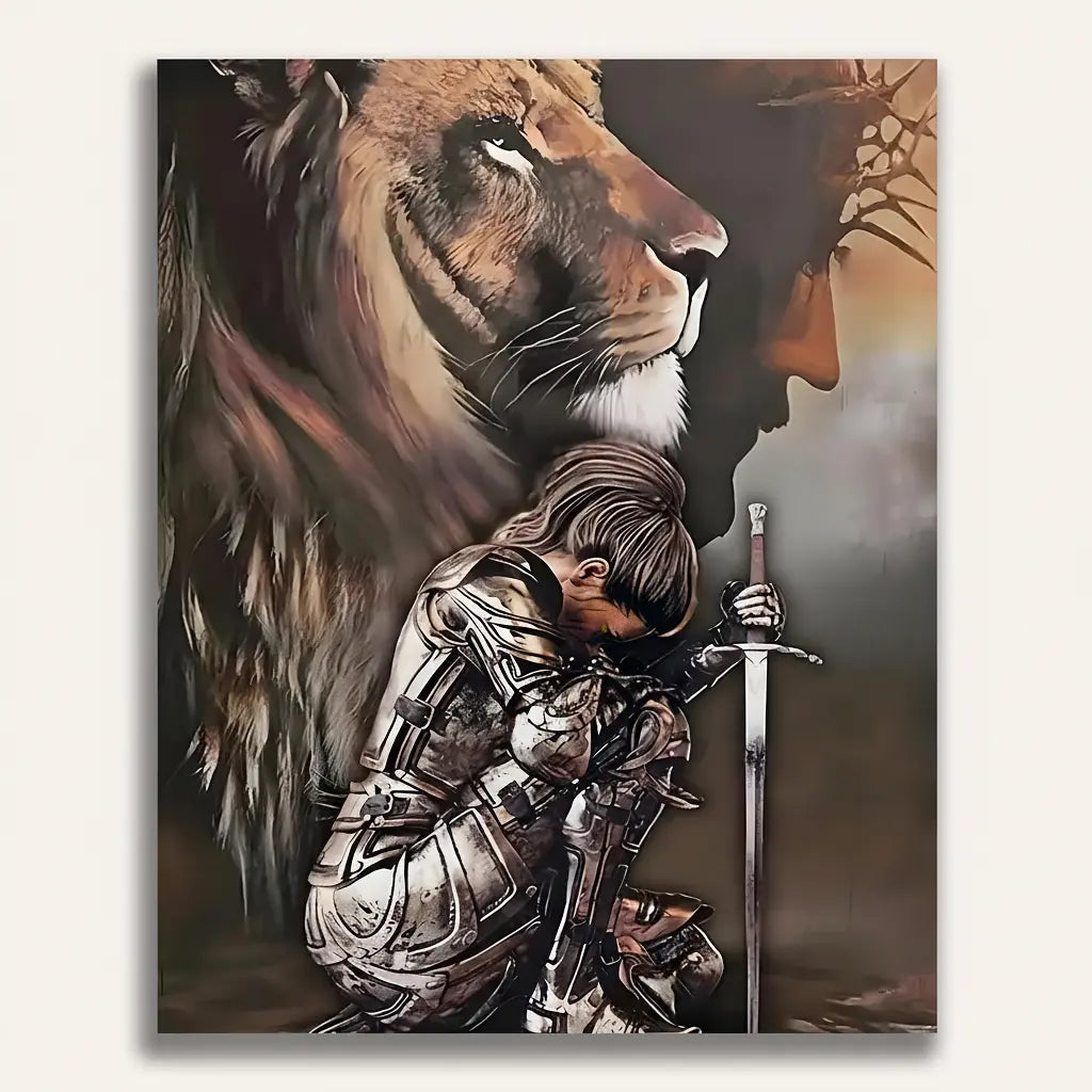 Lion Knight Armor | Paint By Numbers Kit