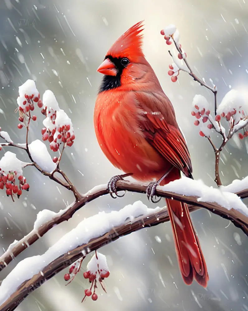 Winter Cardinal | Paint By Numbers Kit