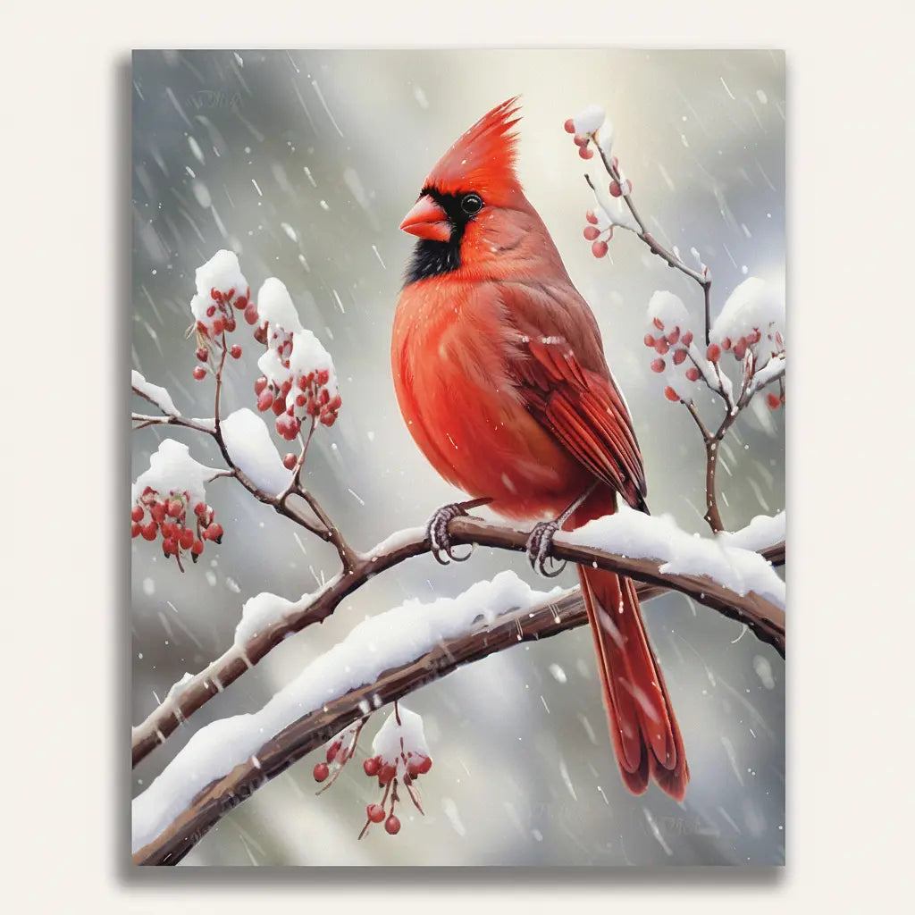 Winter Cardinal | Paint By Numbers Kit