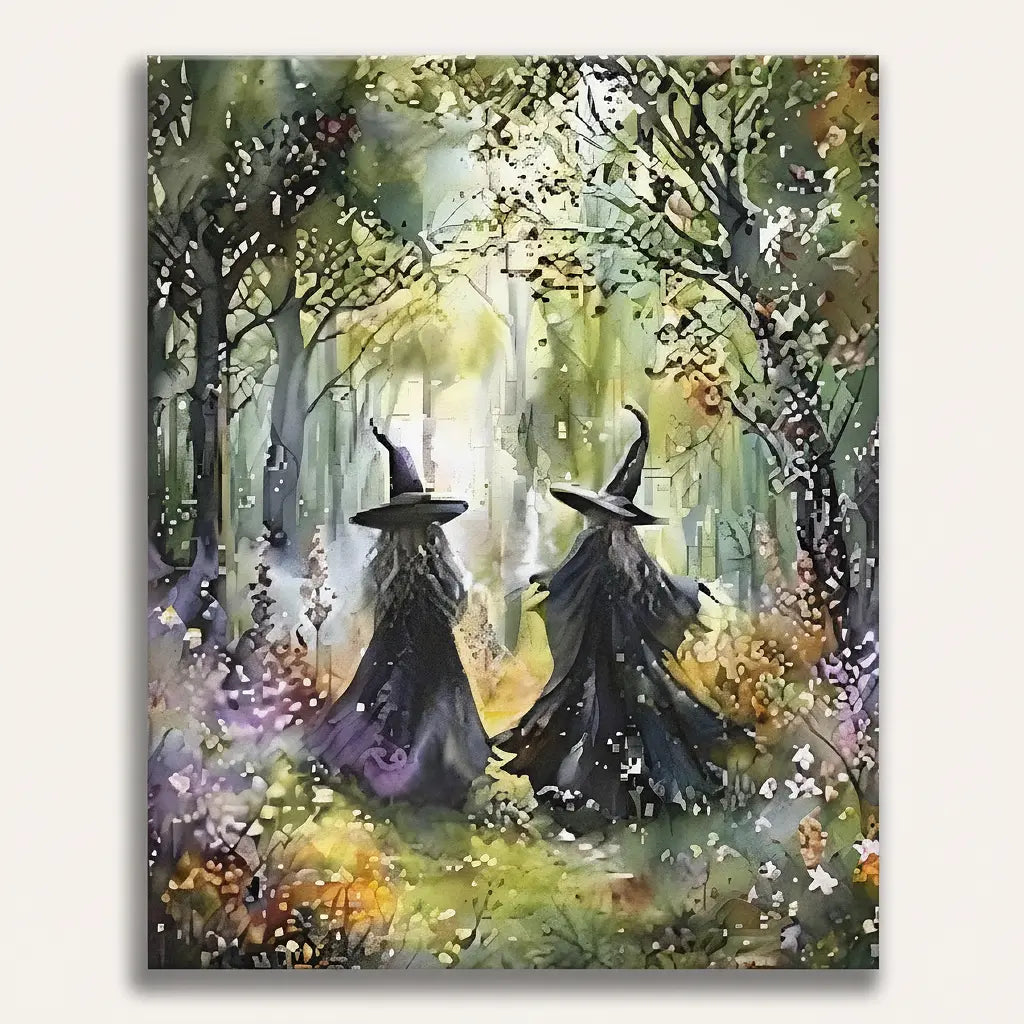 Forest Witches - Framed Paint by Numbers Kit
