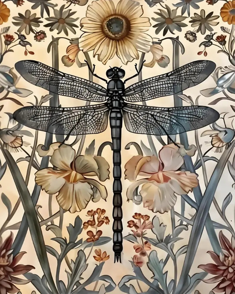 Dragonfly Garden | Paint By Numbers Kit
