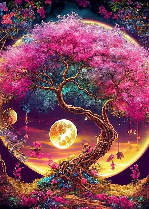 Cosmic Cherry Tree - Paint by Numbers Kit
