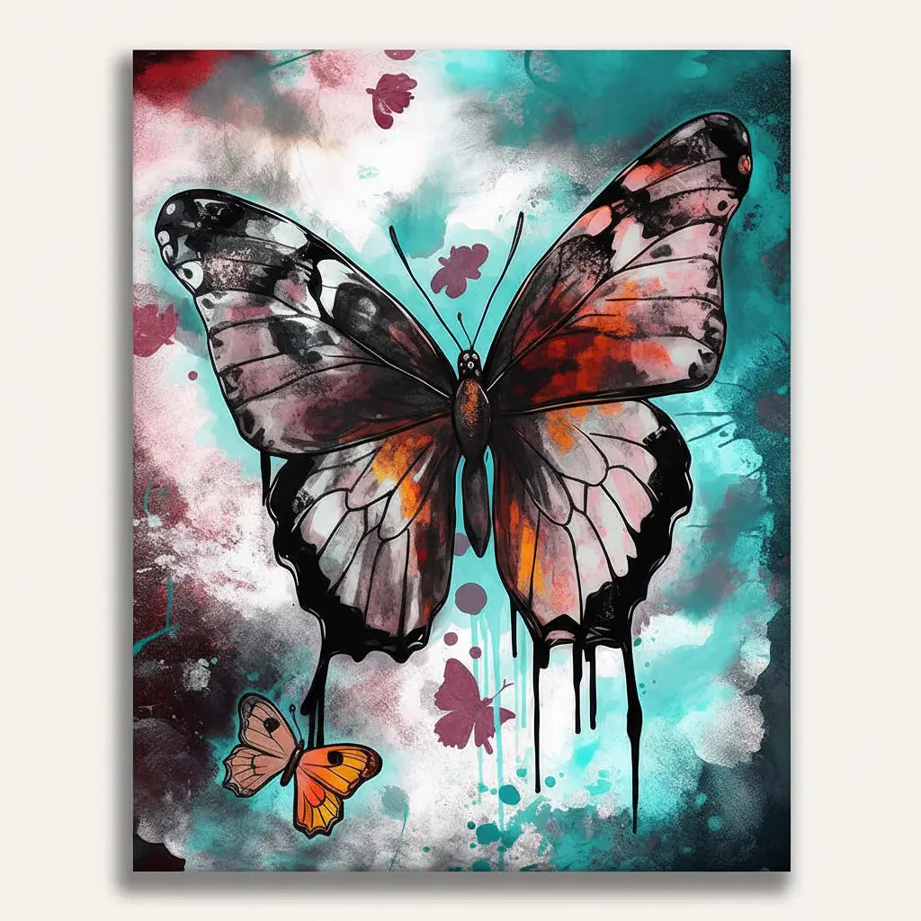 Butterfly Watercolor Kit - Framed Paint by Numbers Kit