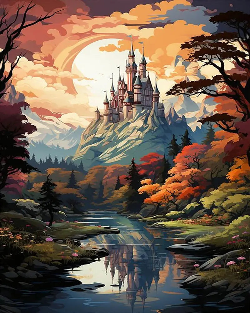 Fantasy Castle Kit - Paint by Numbers Kit