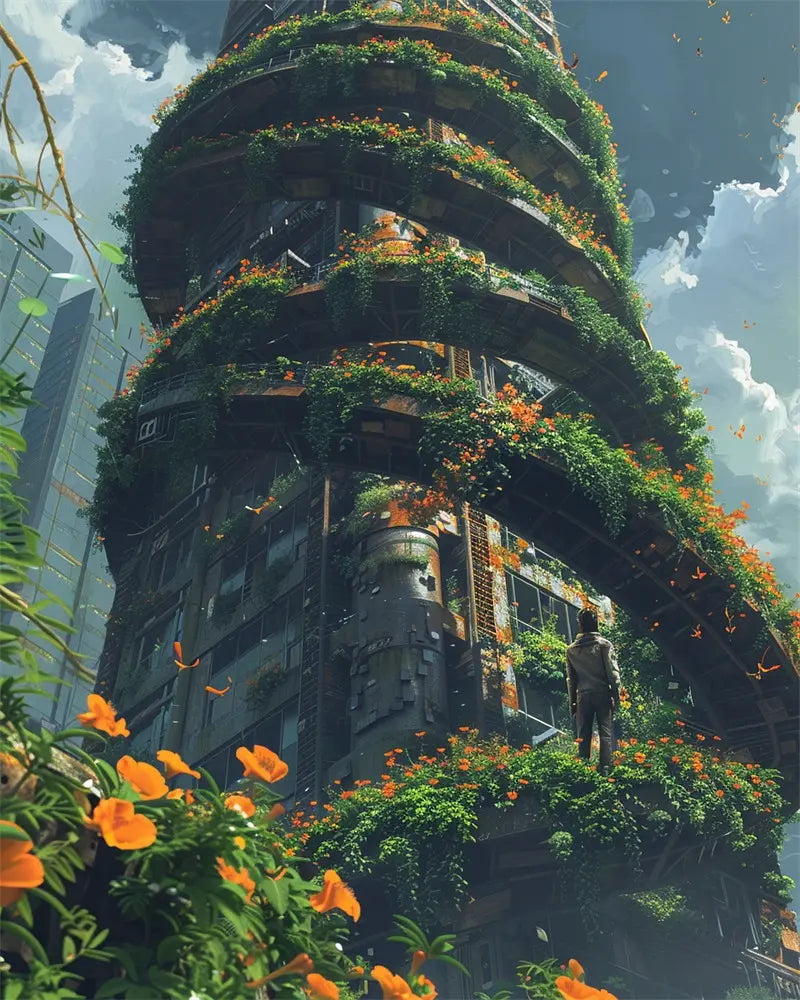 Verdant Tower Kit - Paint by Numbers Kit