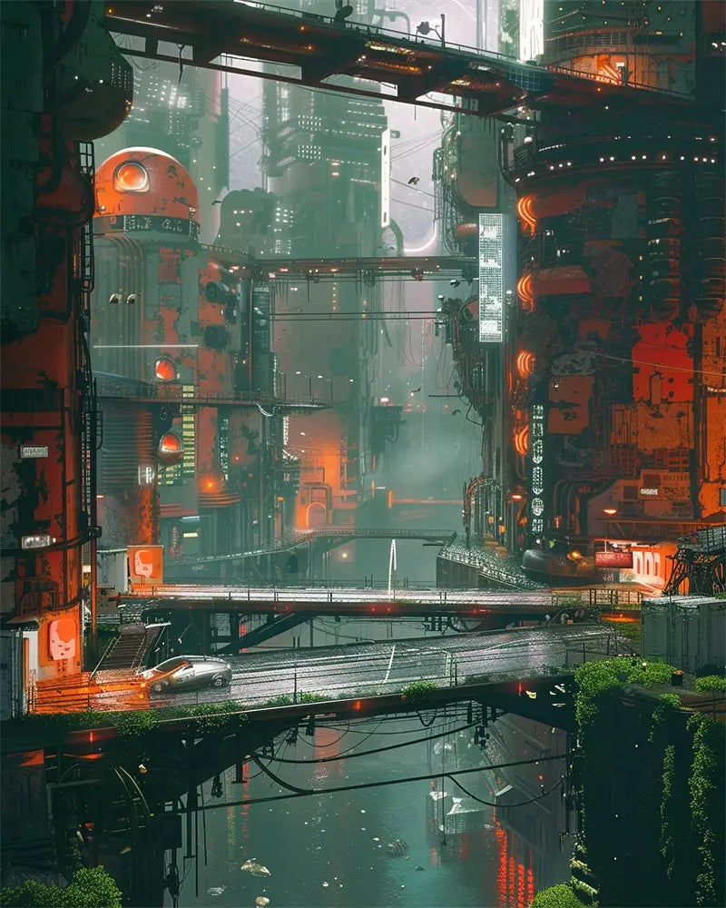 Cyberpunk City - Paint by Numbers Kit