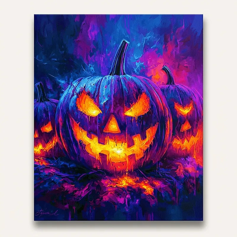 Halloween Pumpkins | Paint By Numbers Kit