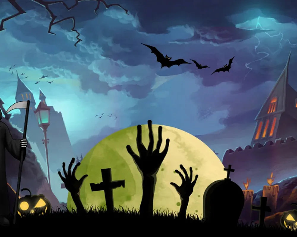 Spooky Halloween Cemetery | Paint By Numbers Kit