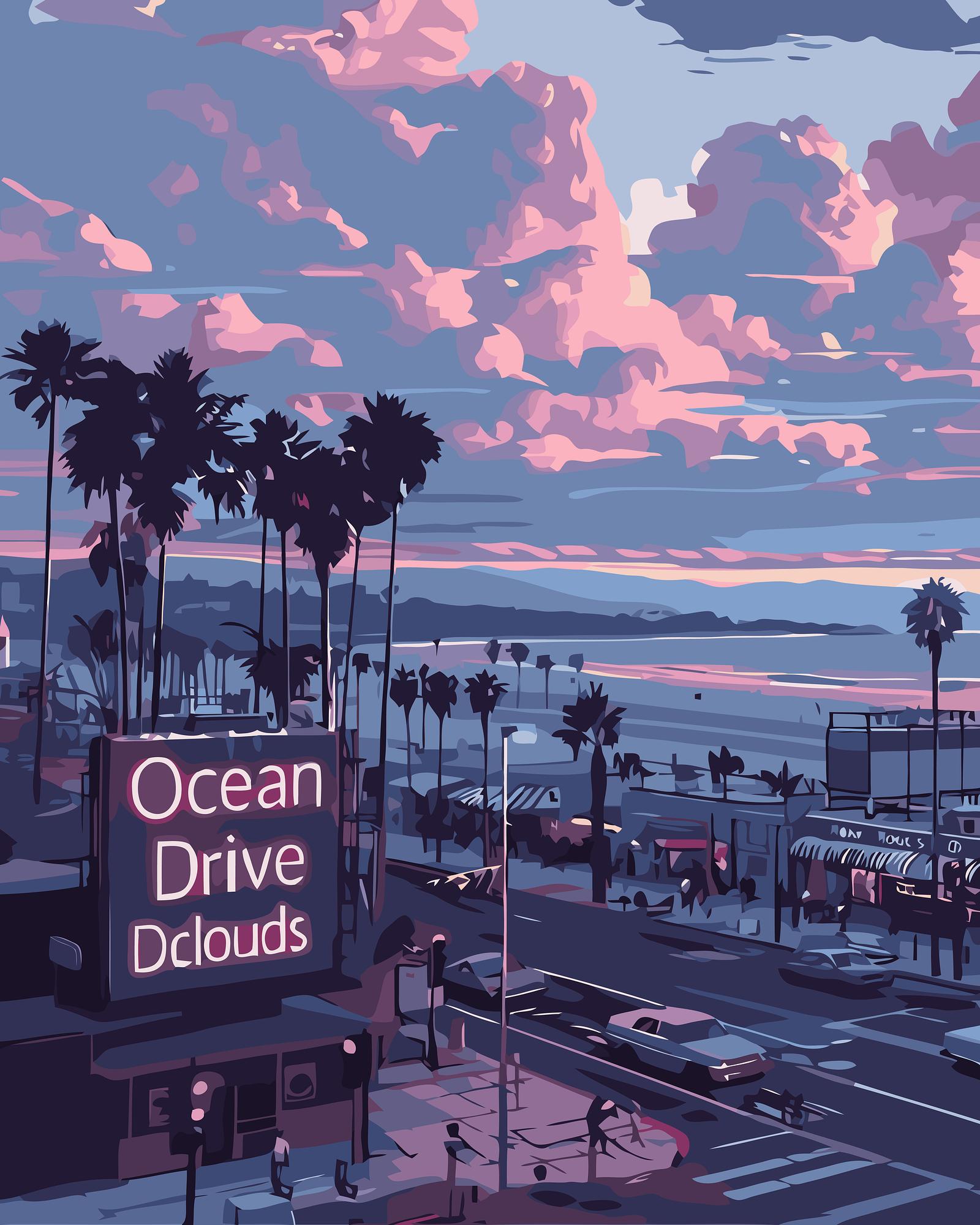 Ocean Drive Dclouds | Paint By Numbers Kit
