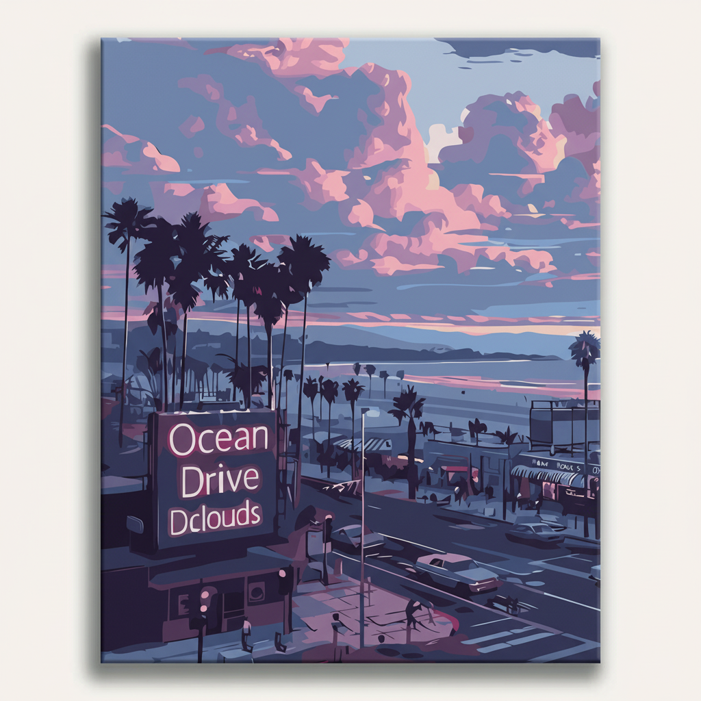 Ocean Drive Dclouds | Paint By Numbers Kit