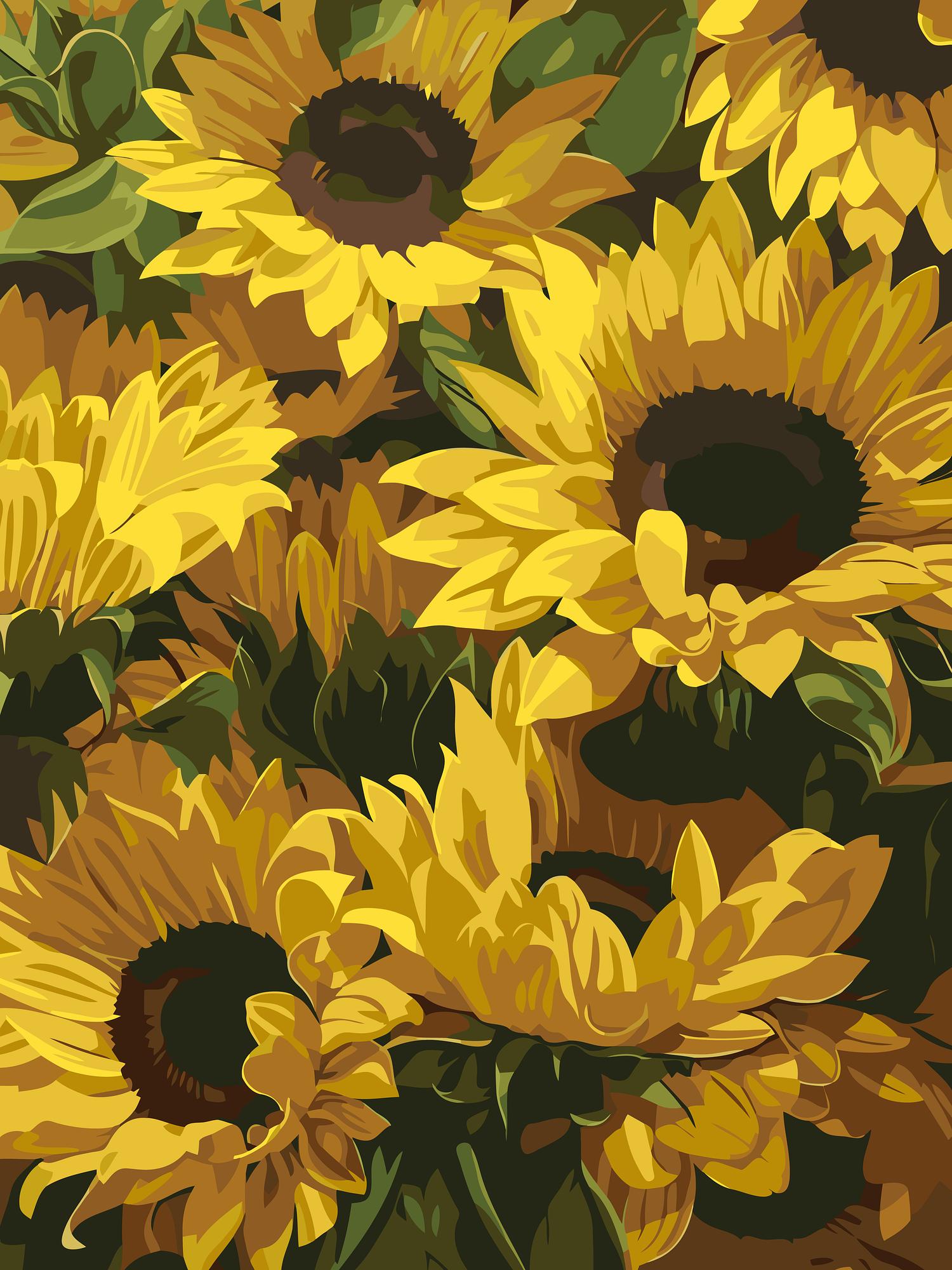 Sunflower Garden | Paint By Numbers Kit