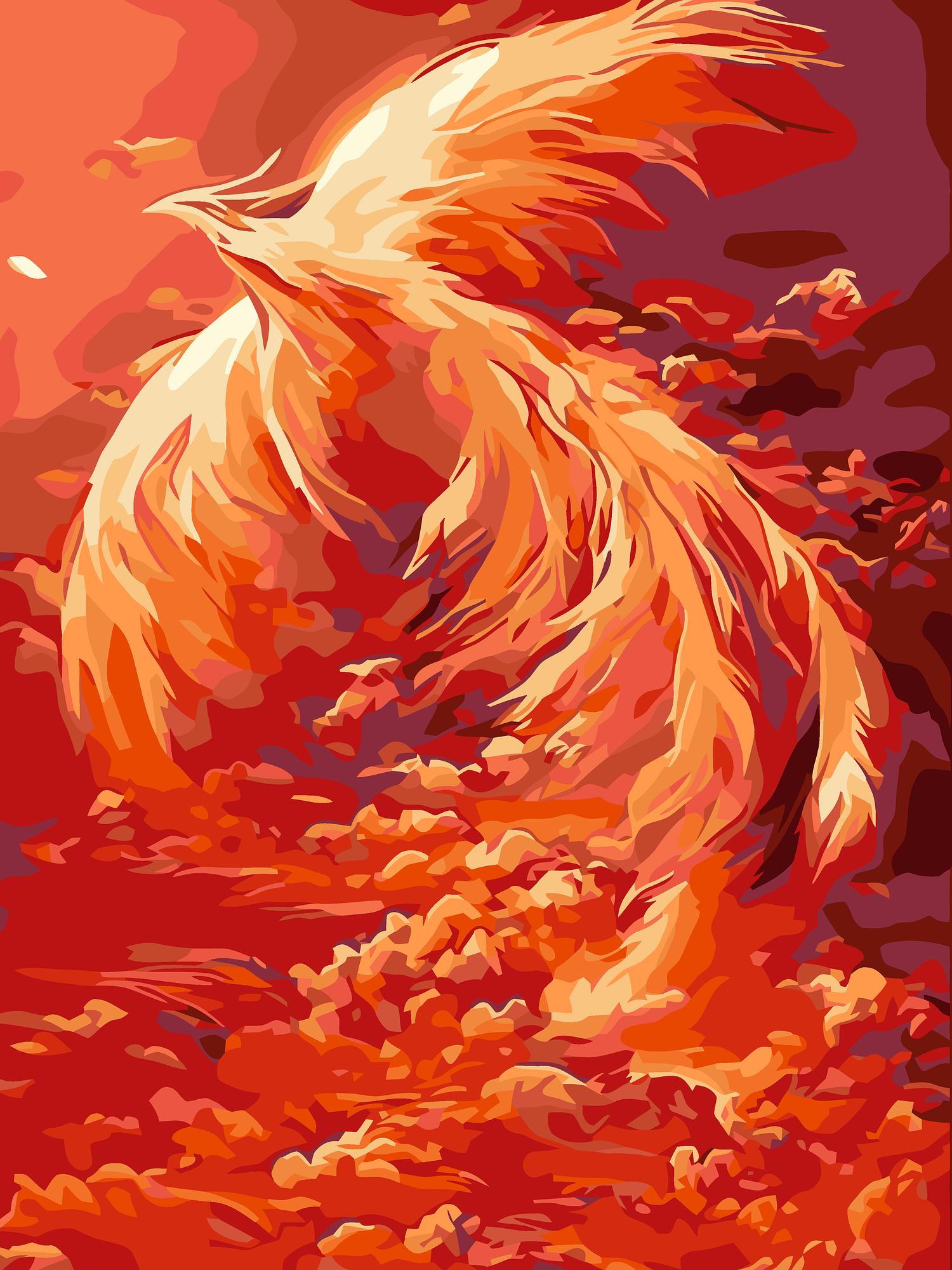 Phoenix Rising Kit | Paint By Numbers Kit