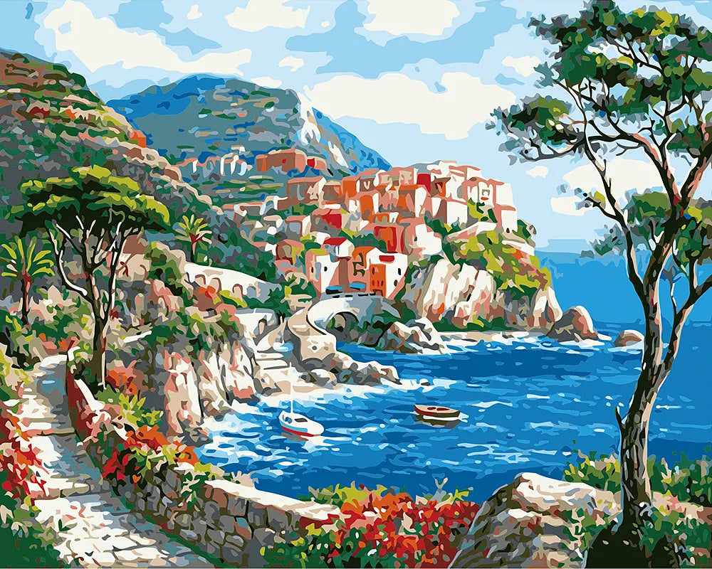 Coastal Cliff Town