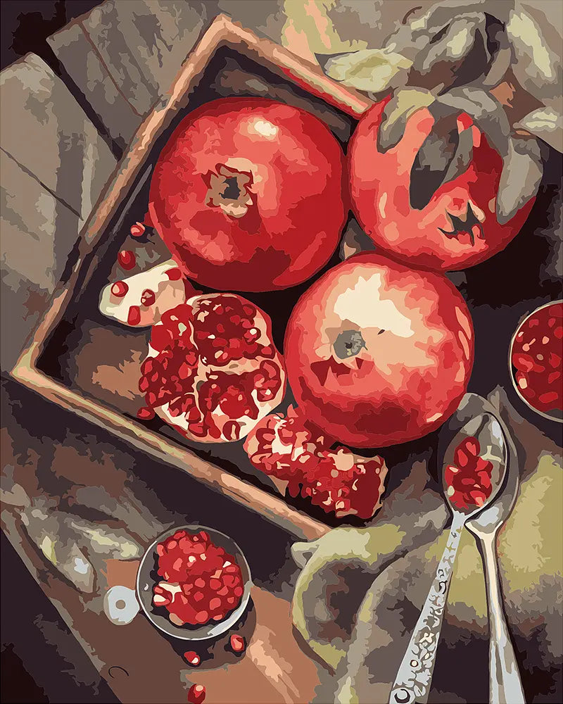 Red Pomegranate Bowl