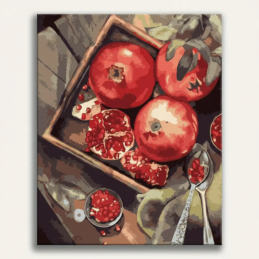 Red Pomegranate Bowl