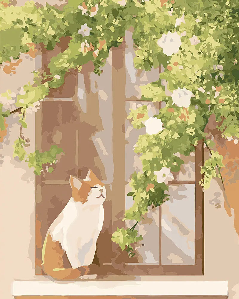 Sleepy Cat Window