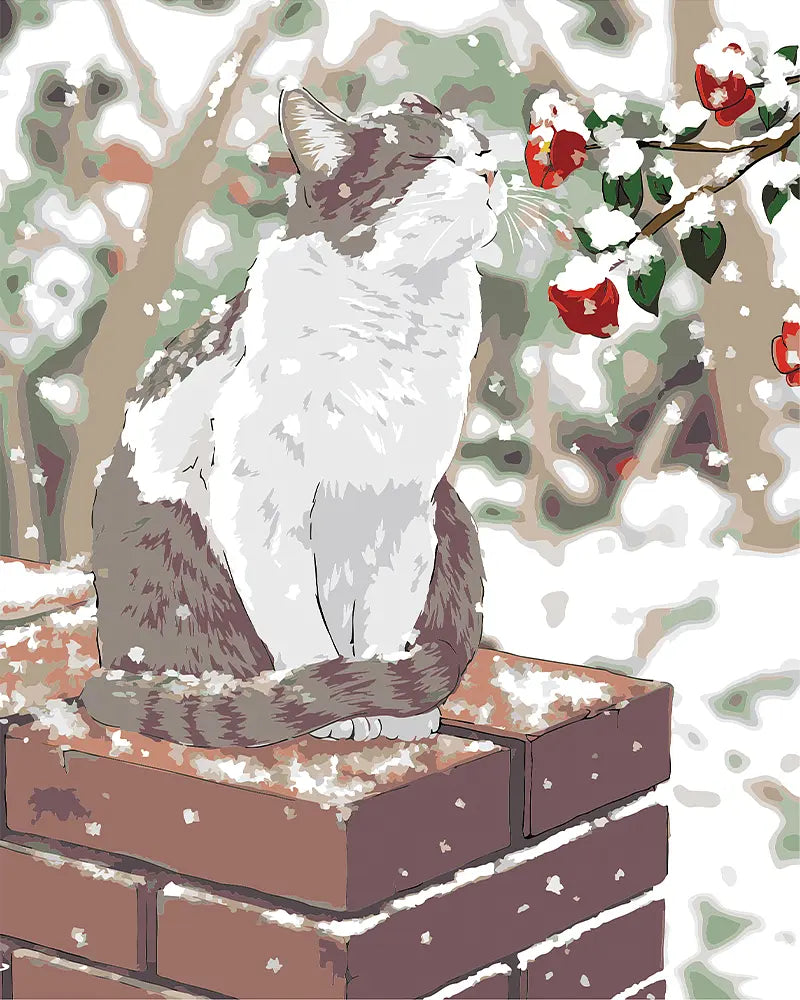 Snowy Cat Garden