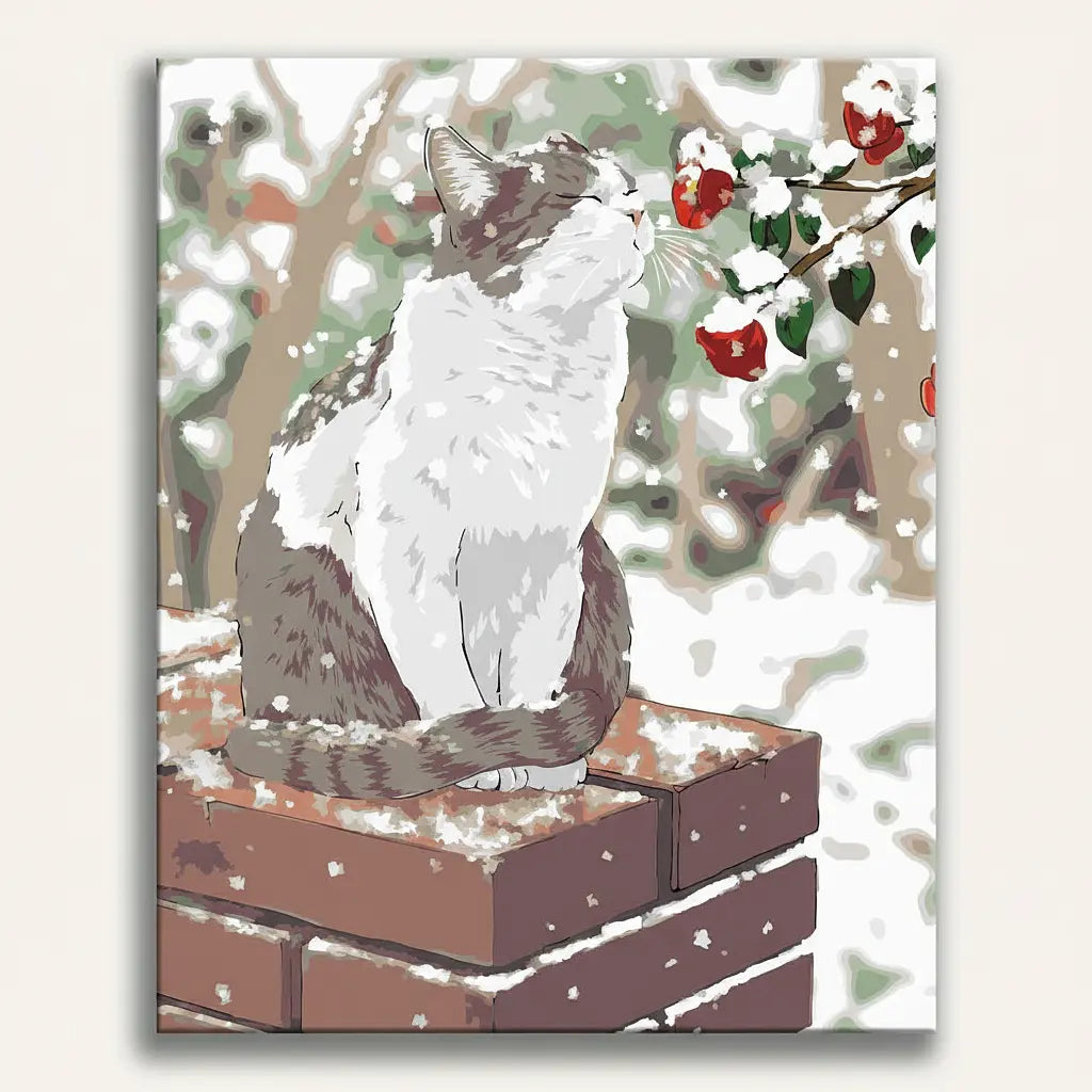 Snowy Cat Garden