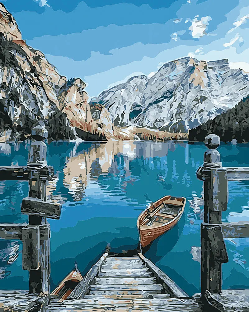 Peaceful Mountain Lake
