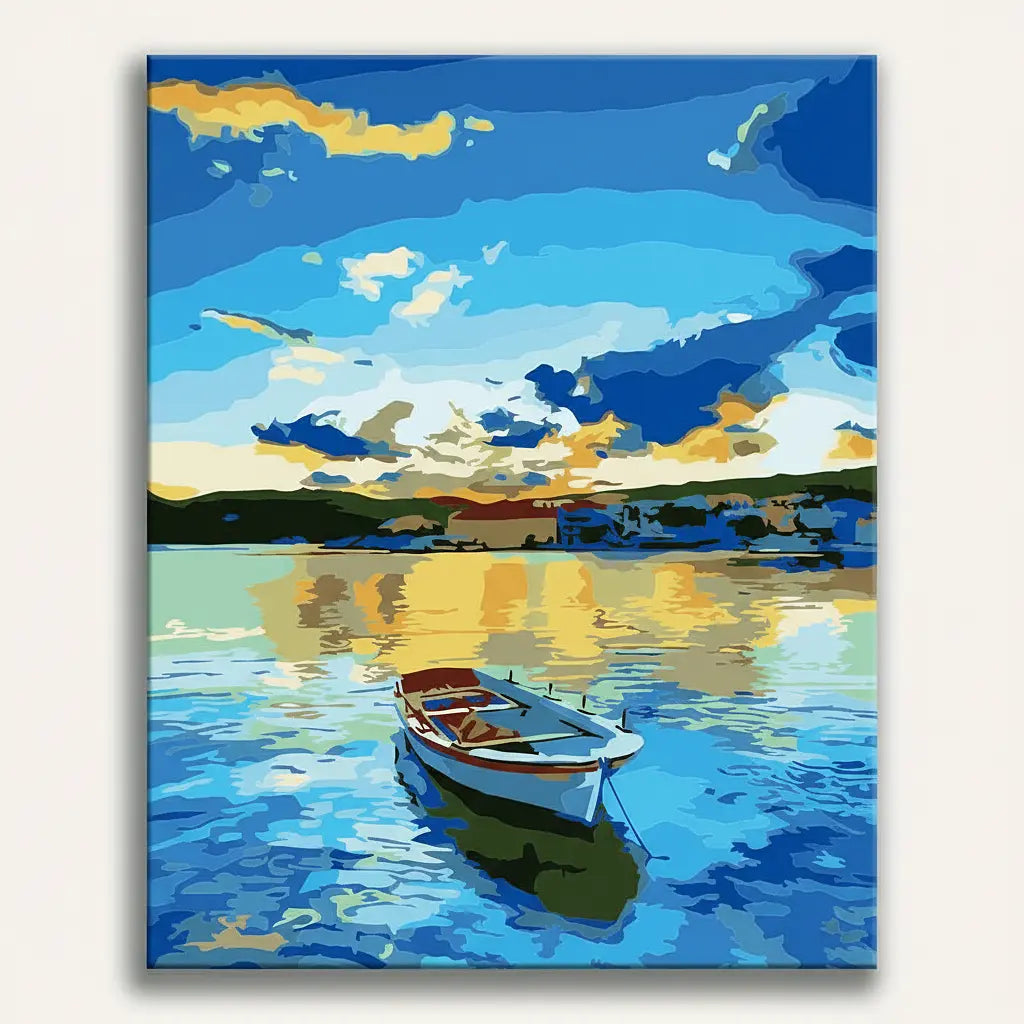 Lake Sunset Reflection