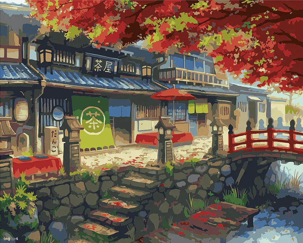 Japanese Autumn Village