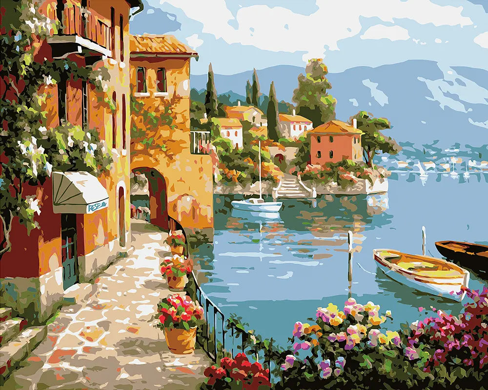 Mediterranean Coastal Town