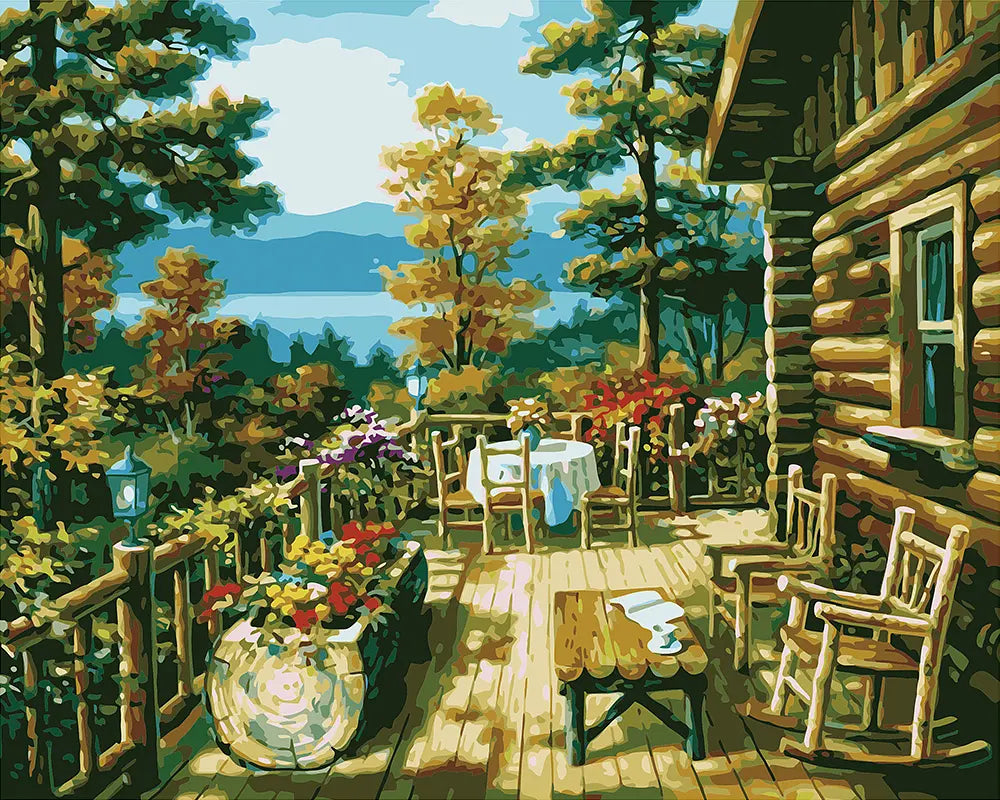 Lakeside Cabin Porch