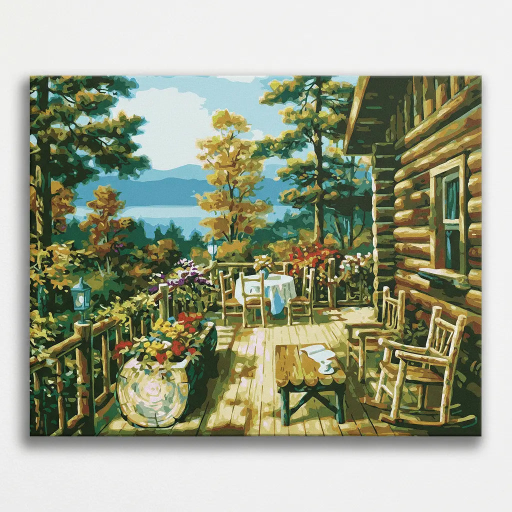Lakeside Cabin Porch