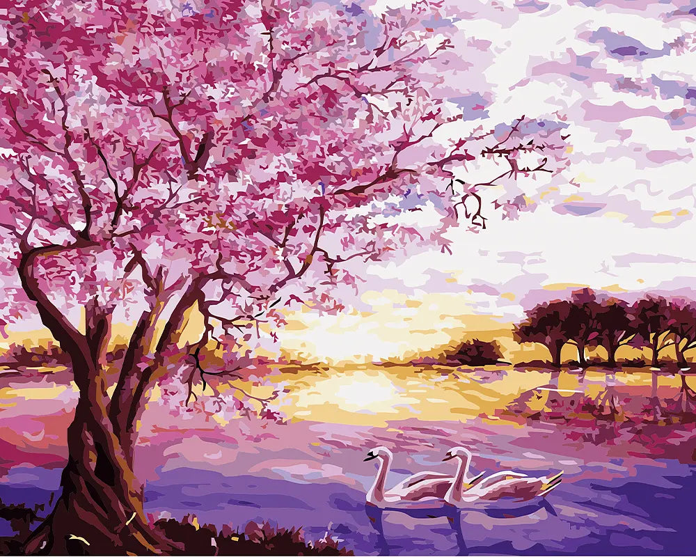 Cherry Blossom Lake