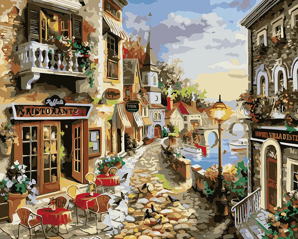 Mediterranean Village Steps