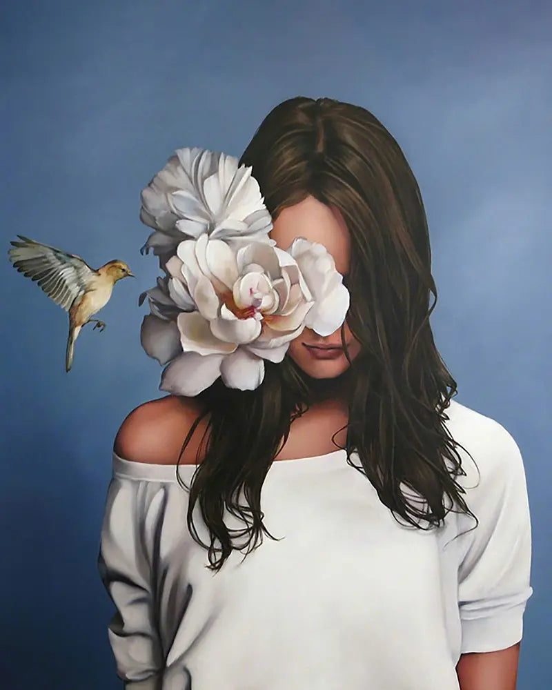 Hummingbird Flower Portrait