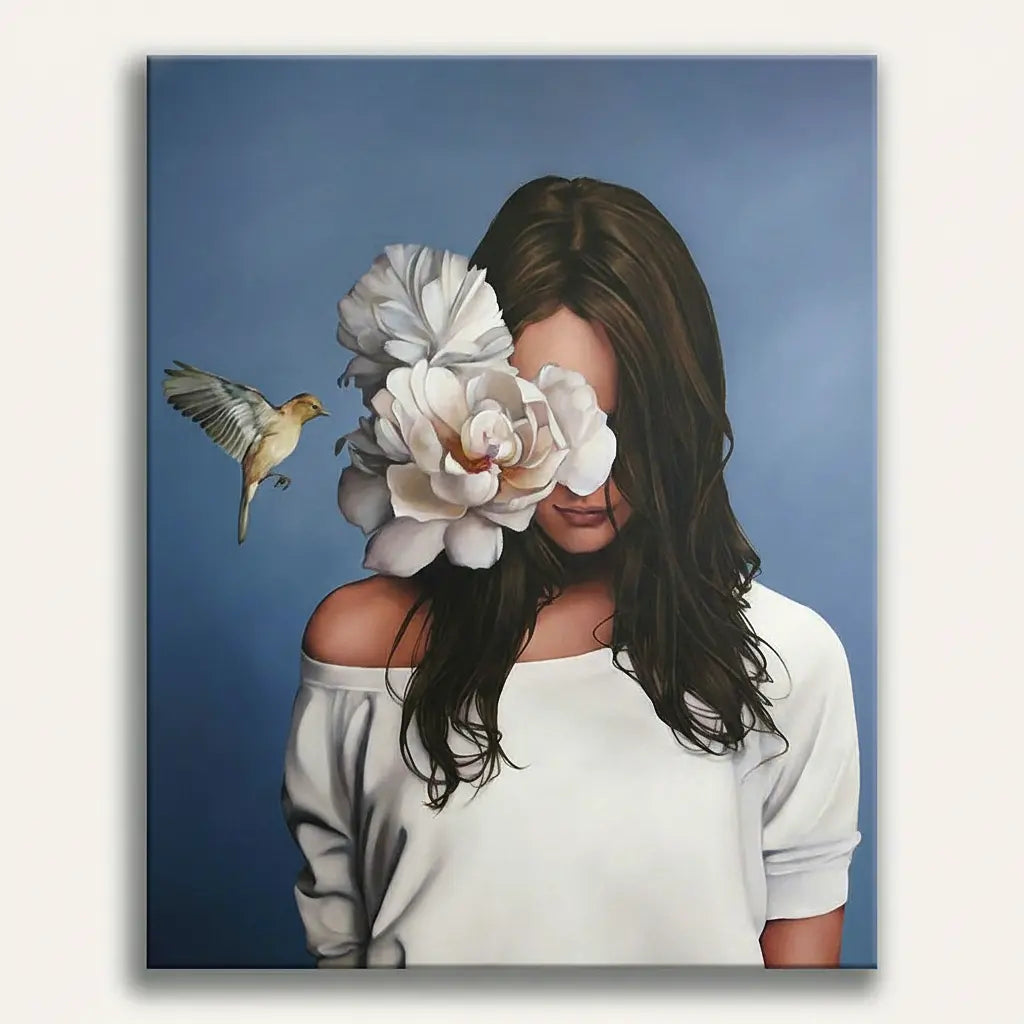 Hummingbird Flower Portrait