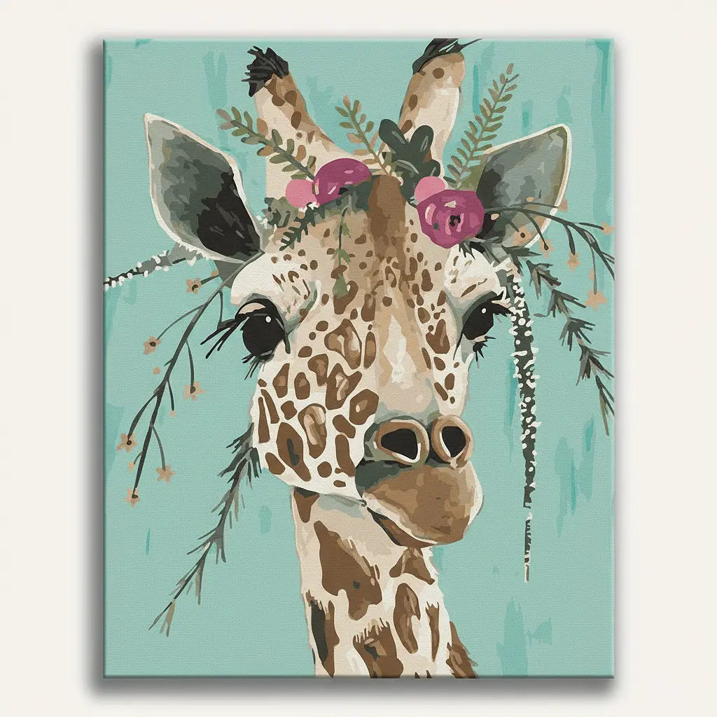 Floral Crown Giraffe
