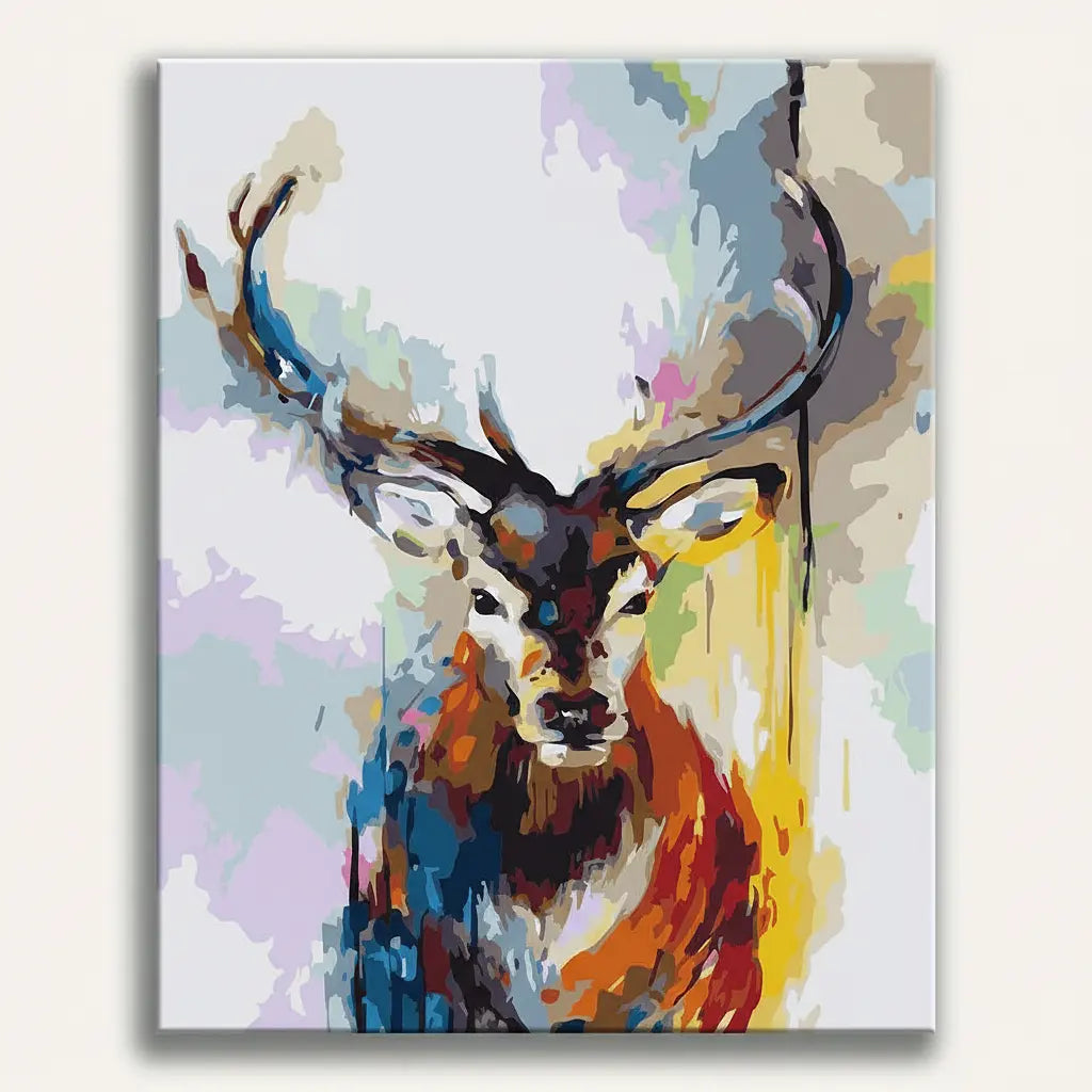 Watercolor Deer Portrait