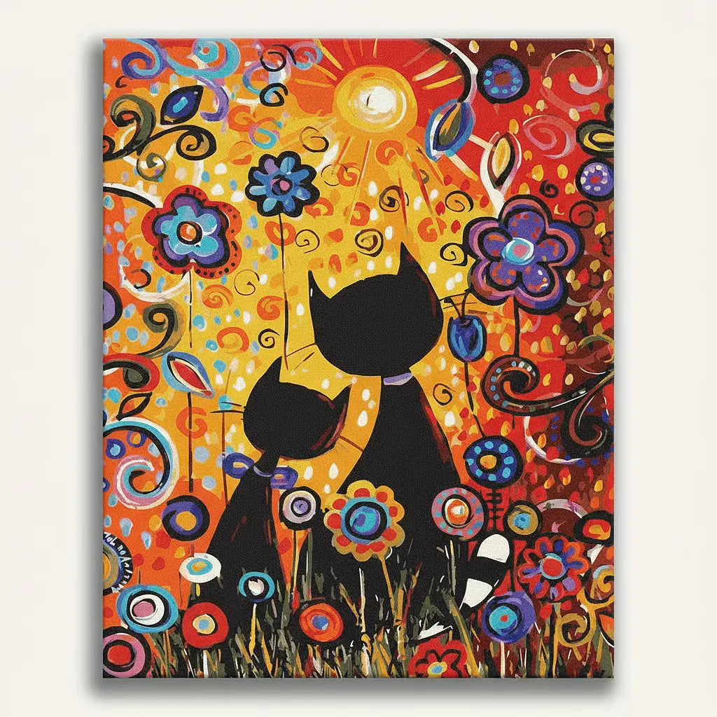 Colorful Cat Art