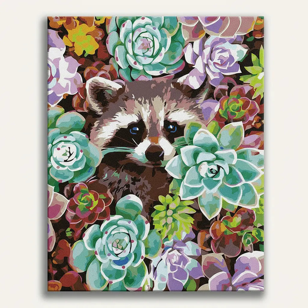 Garden Raccoon Art