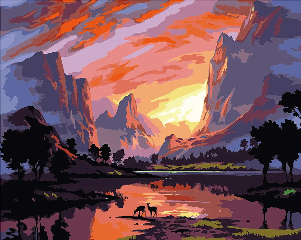 Canyon Sunset Valley