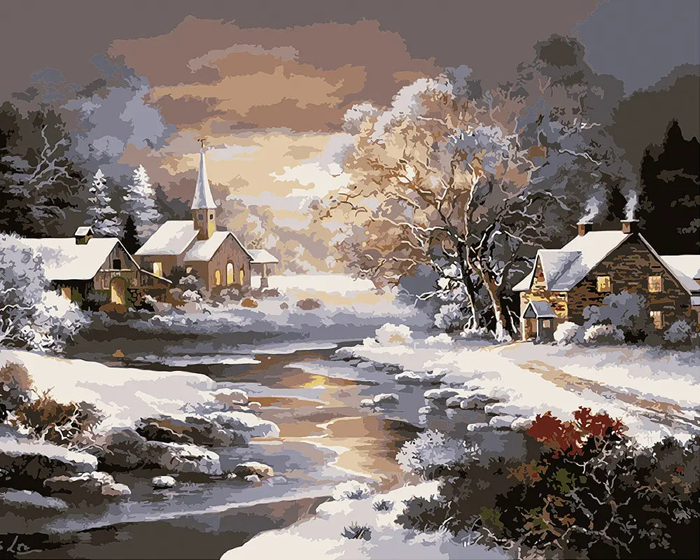 Christmas Village Snow