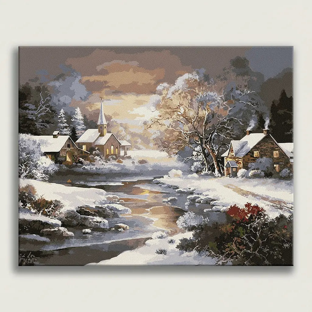 Christmas Village Snow