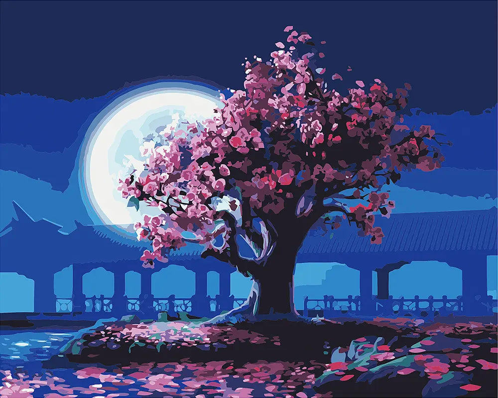 Moonlit Cherry Blossom