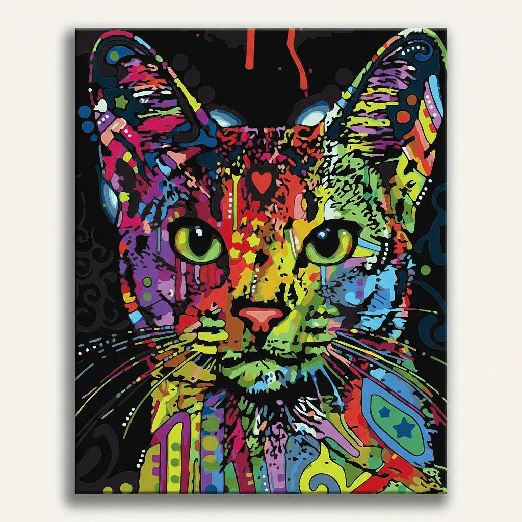 Colorful Cat Art