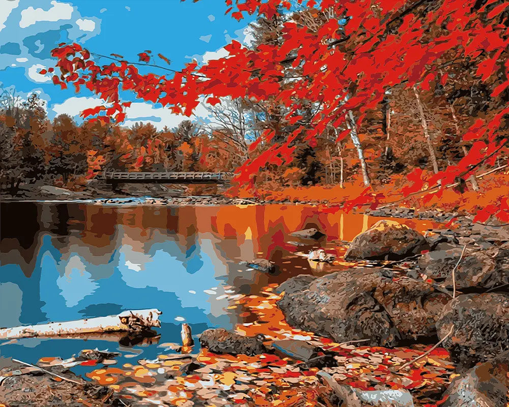 Autumn Lake Reflection