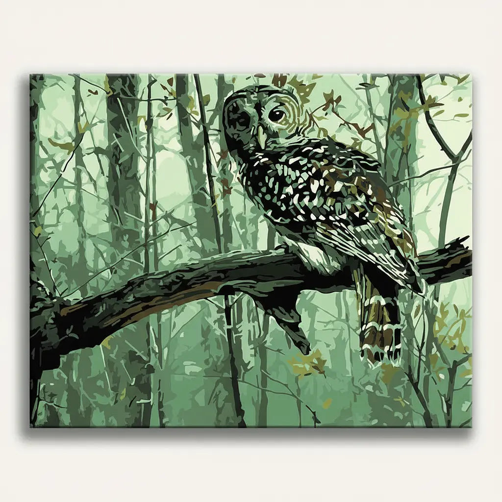 Forest Owl Paint