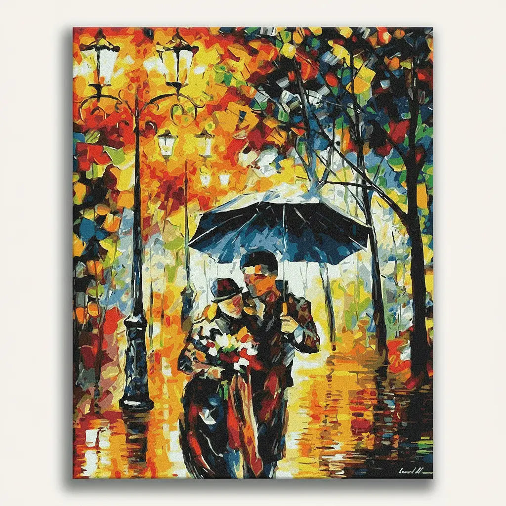 Rainy Romance Painting