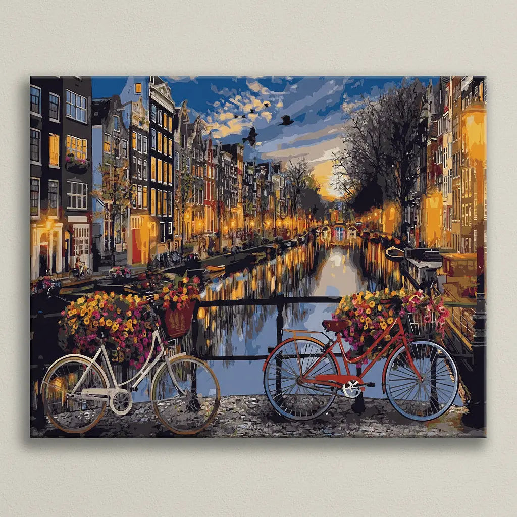 Amsterdam Canal Painting