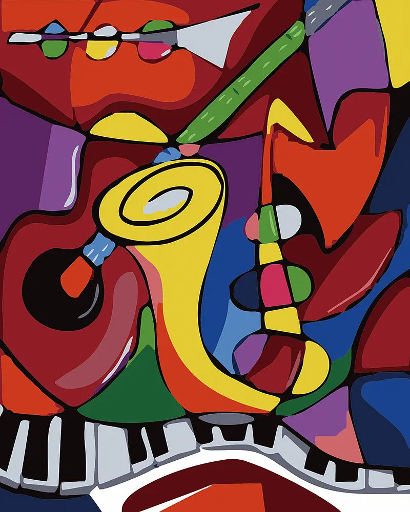 Abstract Elephant Art