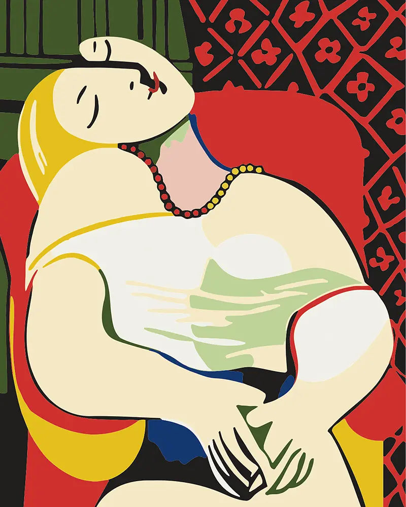 Dreaming Woman Painting